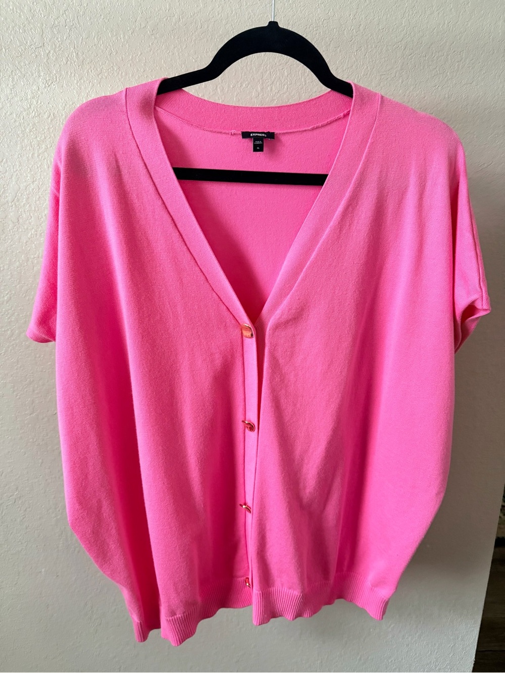 Express Relaxed V-Neck Dolman Sleeve Sweater Vest